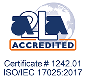 A2LA accredited laboratory